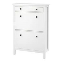 이케아 HEMNES 2칸 신발장 89x127, 화이트 001.695.60