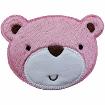예스와펜 A101 - 곰 보들이 핑크 캐릭터 마크 패치 와펜