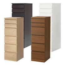 이케아 MALM 말름 6칸서랍장 거울유리/수납장/보관함/서랍함, 블랙브라운_203.546.65