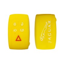 카포카 재규어 F페이스 F-PACE 실리콘 스마트키케이스 키홀더, 재규어A_옐로우