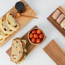 아카시아 원목 원형 우드 플레이트, 원형 우드 플레이트 소 1P