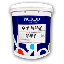 노루페인트 목재용 수성바니쉬 18L 투명, 투명 유광
