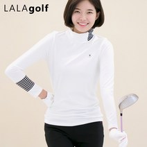 [라라골프] 로라 폴라이너_가을겨울 기모 티셔츠_폴라티_여성골프웨어