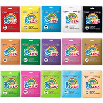 종이나라 클레이나라 50g 지퍼백 제품 클레이 상상력 점토, 노랑
