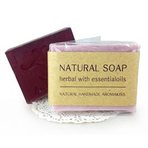 아로마키스 핸드메이드 천연비누 데일리바 100g 클렌징 비누, 19자초