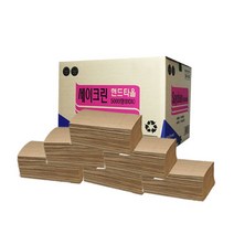 세이크린 무형광 핸드타올 갈색 5000매입, 1box