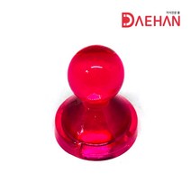 초강력 네오디움 큐티자석 27mm 체스형 메모홀더, 빨강, 1개