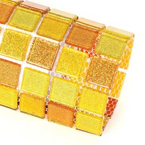 모네스페스 유리모자이크타일 펄럭셔리골드(1장), 기본모자이크타일