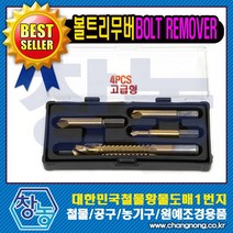 창농 4P반대탭세트 볼트리무버 나사제거 드릴비트 목공공구, 2.4P반대탭세트 고급형, 1개