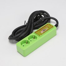 천지몰 고용량멀티코드 2구접지 2.7M 20A 동양 냉난반기용멀티탭 멀티탭 전선형, 1개, 0cm