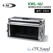 E&W KWL-4U/KWL-4U-PRO 무선마이크케이스 보관케이스 4구 하드케이스 케이블보관케이스, KWL-4U