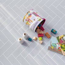 [베베마루] PVC 북유럽풍 거실매트 놀이방매트 그레이 헤링본, 240(240*140*1.4)cm