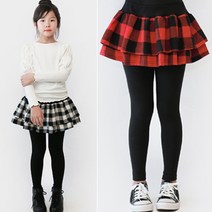 유나나 봄신상 미우체크캉캉치렝스 아동치마레깅스 주니어치마레깅스