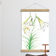 우드스크롤_60CmX90Cm-수묵화꽃모음(중대형)-꾸밈[무료배송], 타입선택:4타입-복수초