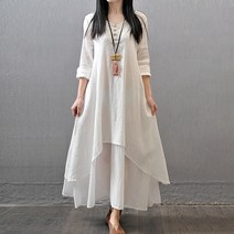 쉬블림로브 루즈핏 롱 빅사이즈 원피스 프뤼