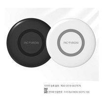 엑티몬 무선충전패드, 블랙, 1개