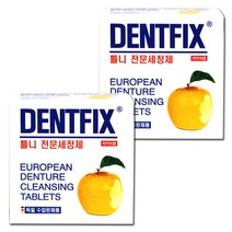 덴트픽스 틀니 치아교정기 전문세정제, 2갑+마술패치, 32개입