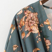 별도표기 여성 통바지 한벌 슬랙스 뚱뚱 꽃프린팅OMy47