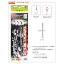 HDF 낚시채비 필수아이템! 최저가! [해동]HDF 석조강공 수제 외바늘채비 돌돔채비세트, 1개