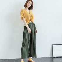 MAX 봄향기나는 키플와이드팬츠 밴딩바지 와이드팬츠 면바지 슬랙스 정장바지 9부바지 주름바지