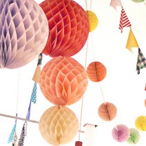 허니컴볼 (21color)-페이퍼 가랜더 수술 배너 모빌 천장 꽃볼 벽장식 데코 꾸미기 가렌드, 7.아이보리