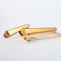 홈바내쓰 스테인리스 밀봉클립 일자형(소) 사무용품 주방데코 촬영소품, 1개