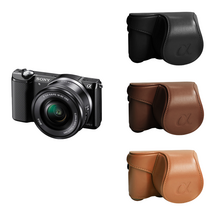 아이디스킨 소니 SONY A5000 가죽케이스 속사케이스, 소니 A5000케이스, 브라운