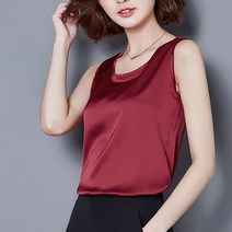 HQINT 나시 여성여름 블라우스 민소매 BL 쉬폰 티셔츠 he85EX2012