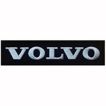 와펜 D724 - VOLVO 사각 블랙 마크 패치