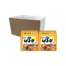 농심 순한 너구리 봉지라면 120g, 10개