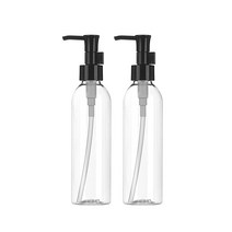 허브스프레이 오일펌프용기 50-400ml, 오일펌프 [2개묵음], 150ml투명/검정캡