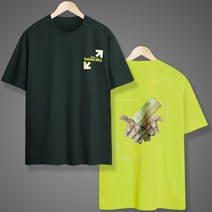 굿럭샵 남자 반팔티 5부 티셔츠 오버핏 20수 면티셔츠 프린트 awesome 스트릿 패션 스타일 티