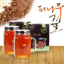 [강원양봉] 프리미엄 피나무꿀 핸들컵 550gx2병, 1박스, 550g