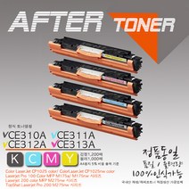 HP 프린터 100 Color MFP M175nw 토너(재생토너), 1개, 3_CE312A 노