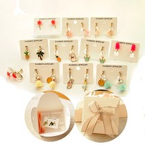 커밍바이주 선물박스+어린이귀걸이 택1종 어린이 귀찌 유아귀찌 안아픈 유아 귀걸이 어린이 스터드 귀찌 9종 (택1종)