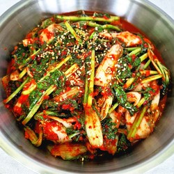 갓 담근 전라도 얼갈이열무김치 100% 국내산 김치