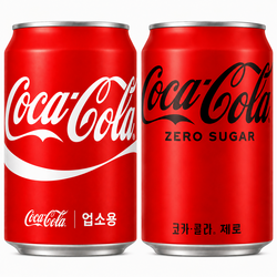 코카콜라+코카콜라제로 업소용 반반, 24개, 355ml