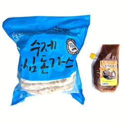 한알천 수제 순살등심돈까스 통등심 (200g-10ea) + 소담 돈까스소스 500g, 1개, 2.5kg