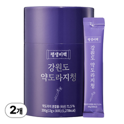 평생비책 강원도 약도라지청 100% 약도라지 무설탕, 2세트, 30개입, 13g