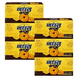 해태제과 버터링 딥초코 12p, 103g, 6개