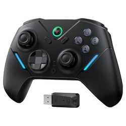 JAMJAKE 무선 게임패드 JXPro 컨트롤러 홀센서 PC 스위치 모바일 호환 저지연 조이스틱, 1개, JXPro-블랙