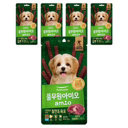 풀무원아미오 강아지 자연담은 간식 육포