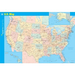 U.S. Map, Folded