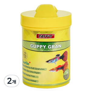 TAIYO 구피 그랜 관상어 사료, 2개, 130g