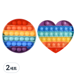 루아르모 푸쉬팝 팝잇 레인보우 2p