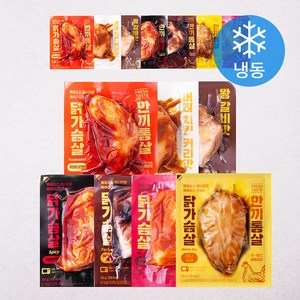 한끼통살 소스 통살 닭가슴살 7종 x 2개입 세트 1400g (냉동), 100g, 1개입, 14개