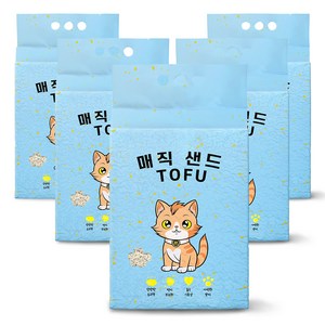 메디펫 응고형 매직 고양이 두부모래 가는입자, 10L, 5개, 라벤더향 · 5개 · 10L