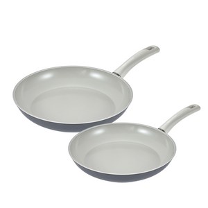 해피콜 인덕션 블리츠 세라믹 IH 프라이팬 세트 2개, 챠콜그레이, 프라이팬 24cm + 28cm, 1세트