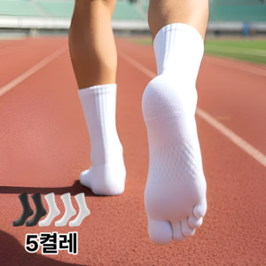 지티오비 러닝발가락양말 남성 5켤레
