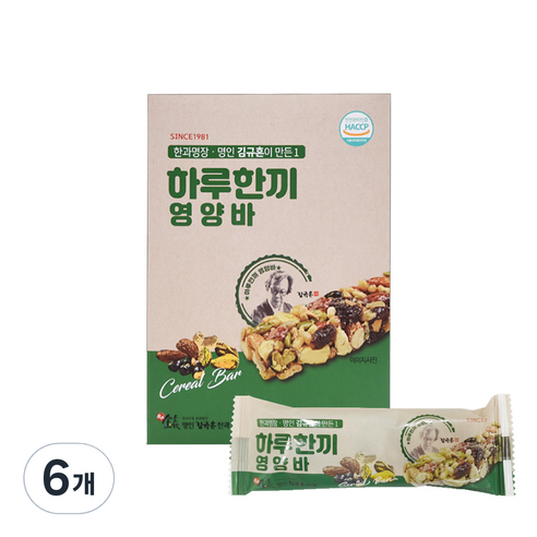 김규흔한과 한과명장 김규흔이 만든 하루한끼 영양바 5p